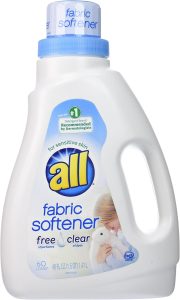 all Liquid Fabric Softener for Sensitive Skin, Free Clear, 48 Fluid Ounces, 60 Loads