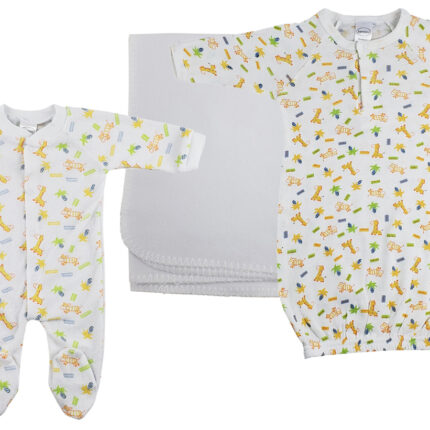 Unisex Newborn Baby 3 Pc Layette Sets