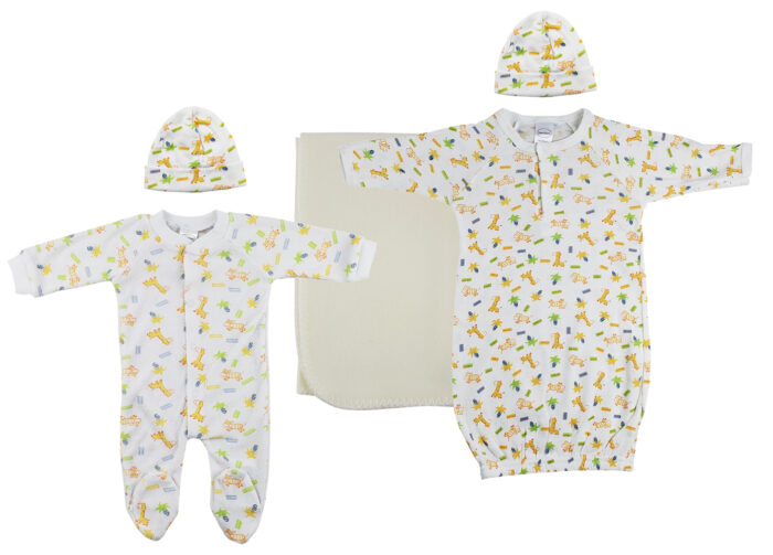 Unisex Newborn Baby 5 Pc Layette Sets