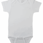 White Interlock Short Sleeve Onezies