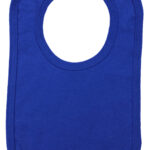 Royal Blue Interlock Onesize Bib for Newborn