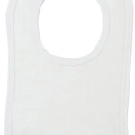 White Interlock Onesize Bib for Newborn