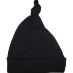 Black Knotted Baby Cap